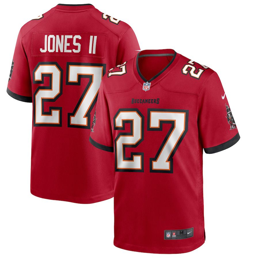 Men Tampa Bay Buccaneers #27 Ronald Jones II Nike Red Game NFL Jersey->tampa bay buccaneers->NFL Jersey